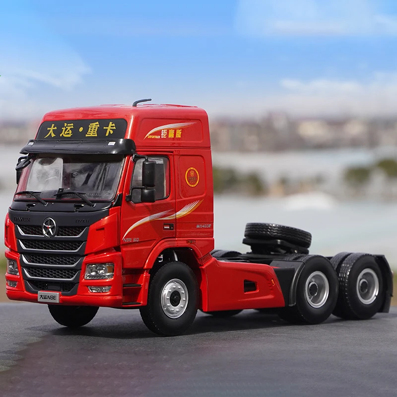 

Diecast 1:24 Scale Dayun Heavy Truck N8E Tractor Alloy Engineering Truck Model Collection Souvenir Display Vehicle Toys