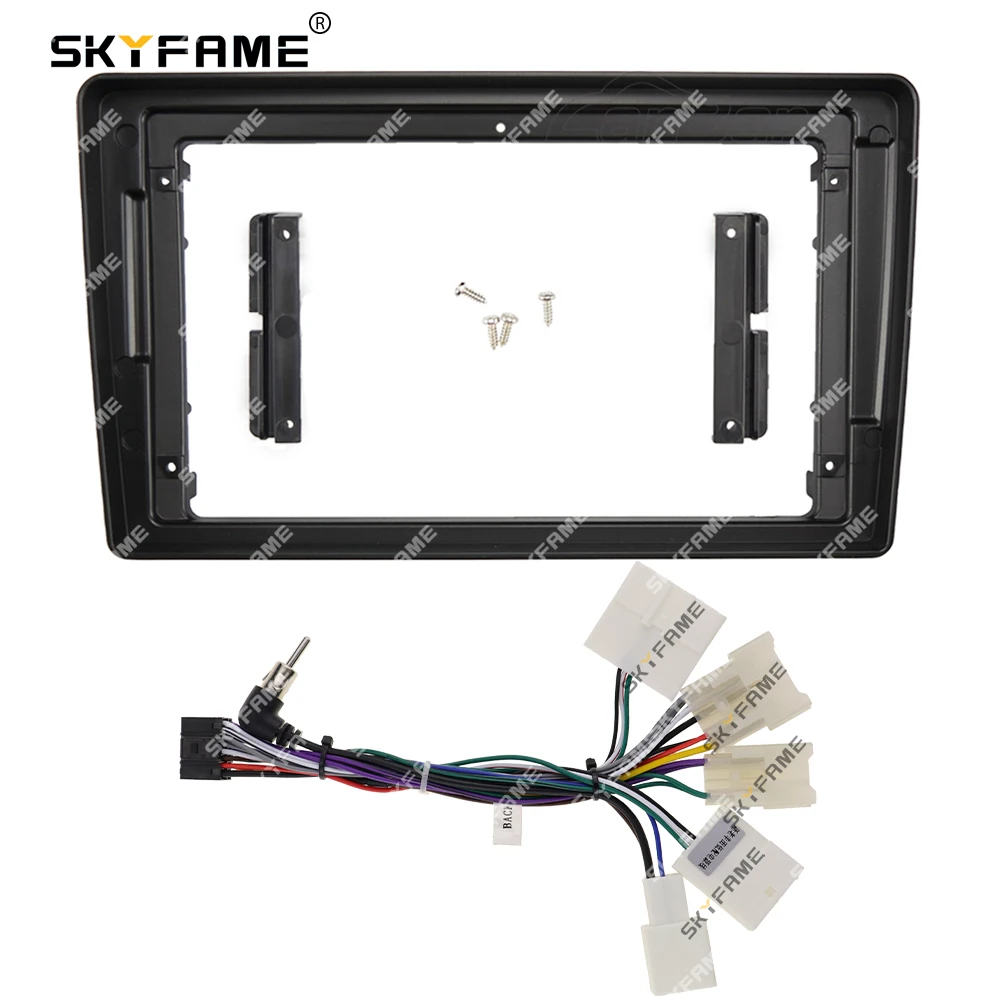 SKYFAME Car Frame Fascia Adapter Android Radio Dash Fitting Panel Kit For Toyota Etios Liva