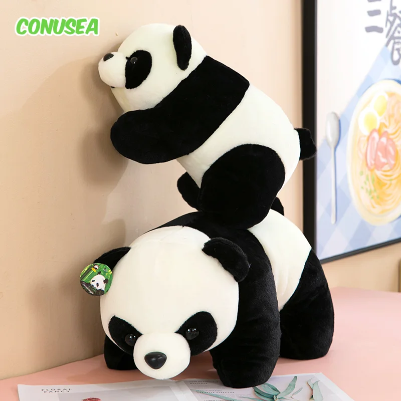 

Cute Panda Plush Toys Soft Sleep Pillow Cartoon Animal Bear plushies Stuffed Baby Doll Classic Kids Children Girls Birthday Gift