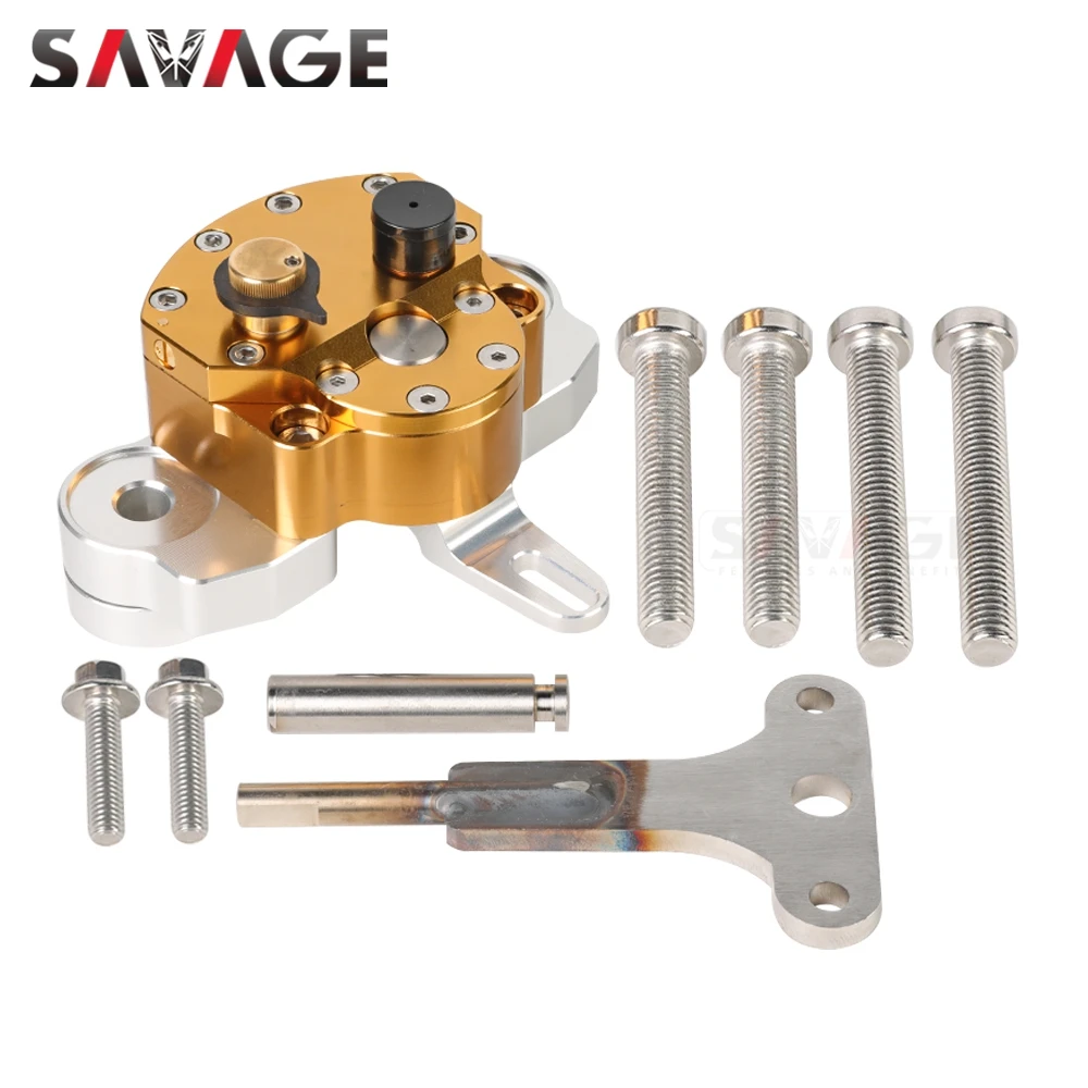 2024 For Husqvarna 701 Enduro Supermoto Steering Damper Stabilizer Motorcycle Accessories Handlebar Riser Clamp Safety Bracket