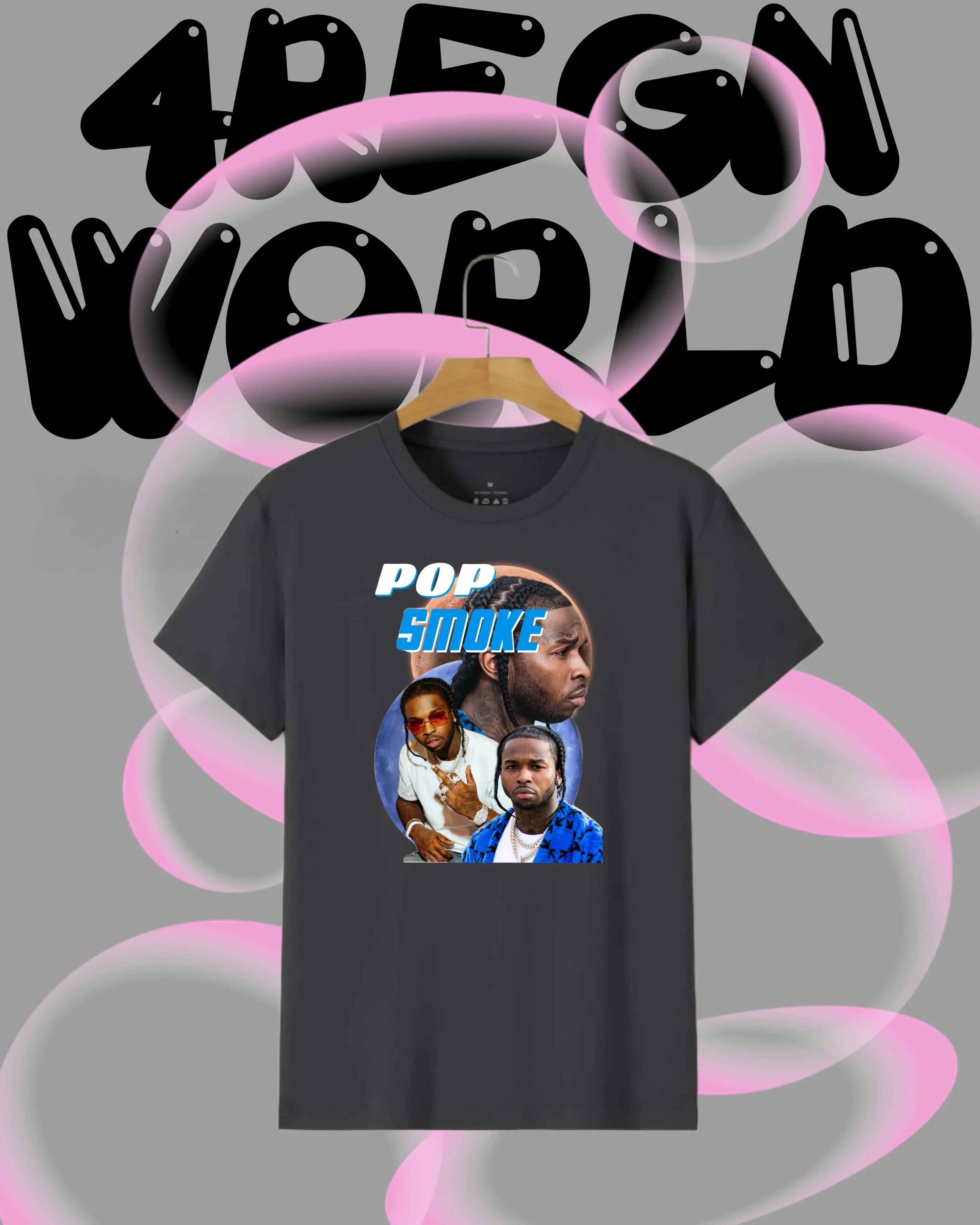 2025-26 جنوب أفريقيا الصيف البوب الدخان 100% القطن الخالص المطبوعة مغني الراب الهيب هوب الاتجاه تي شيرت للجنسين الرجال قصيرة الأكمام عادية #2