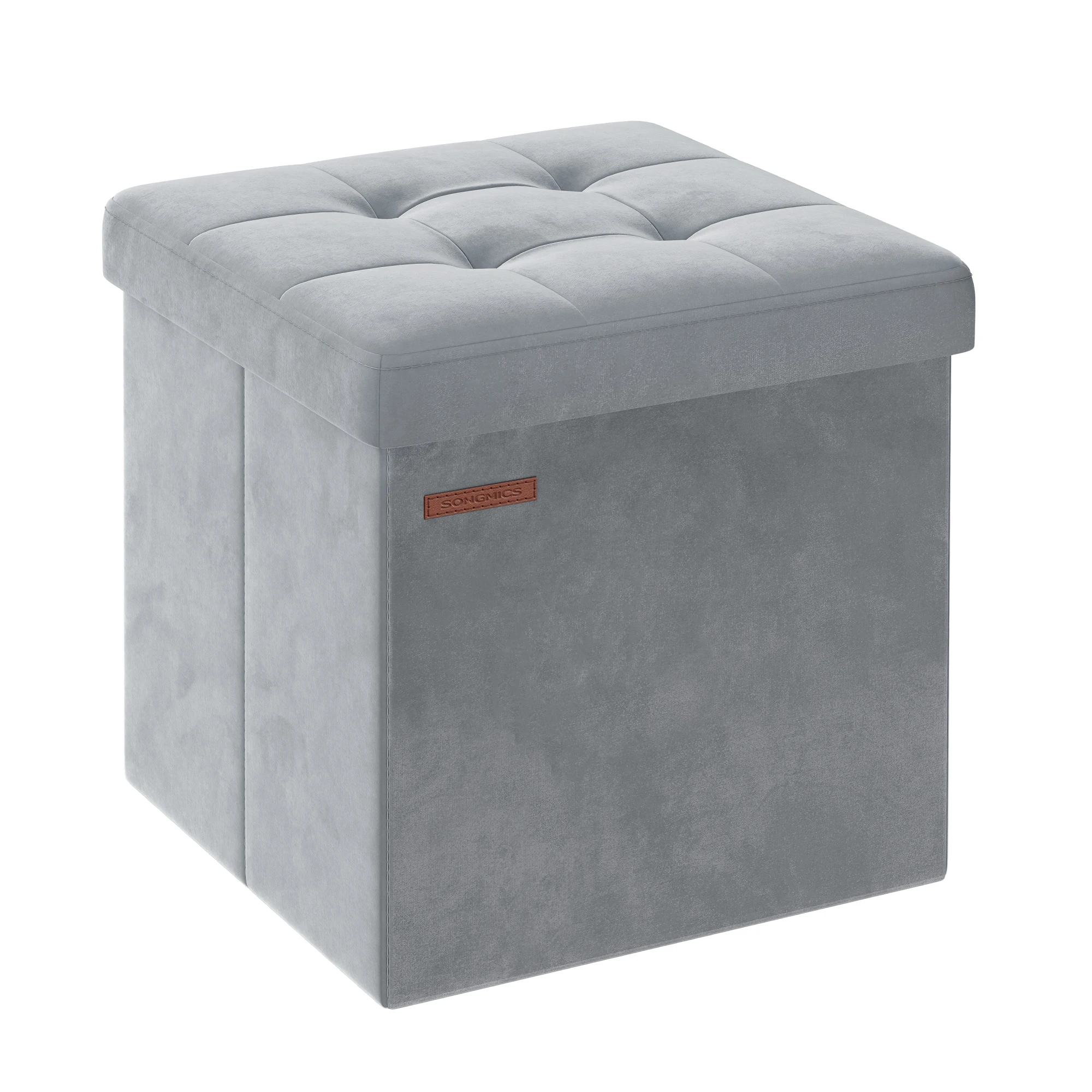 SONGMICS Sitzhocker sitzbank, Aufbewahrungsbox mit Deckel, bis 300 kg belastbar