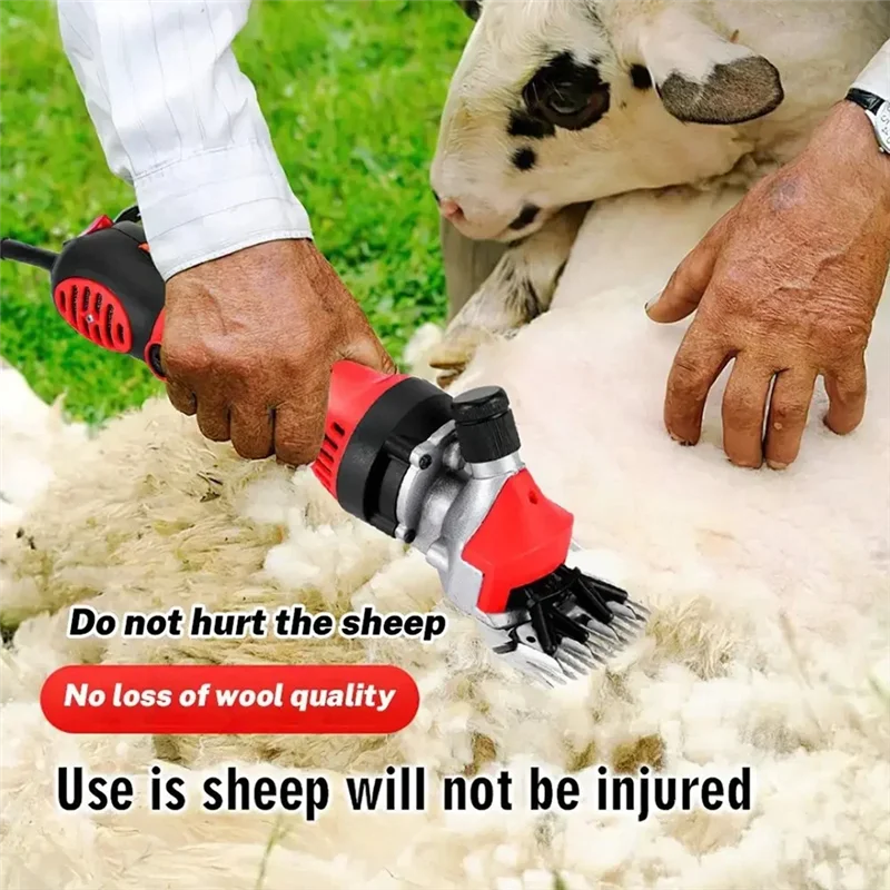 

FYBL-Electric Shearing Wool Cutter Trimmer Tufted Scissors Carpet Fader Sheep Clipper 900W Power Cutting Machine EU Plug