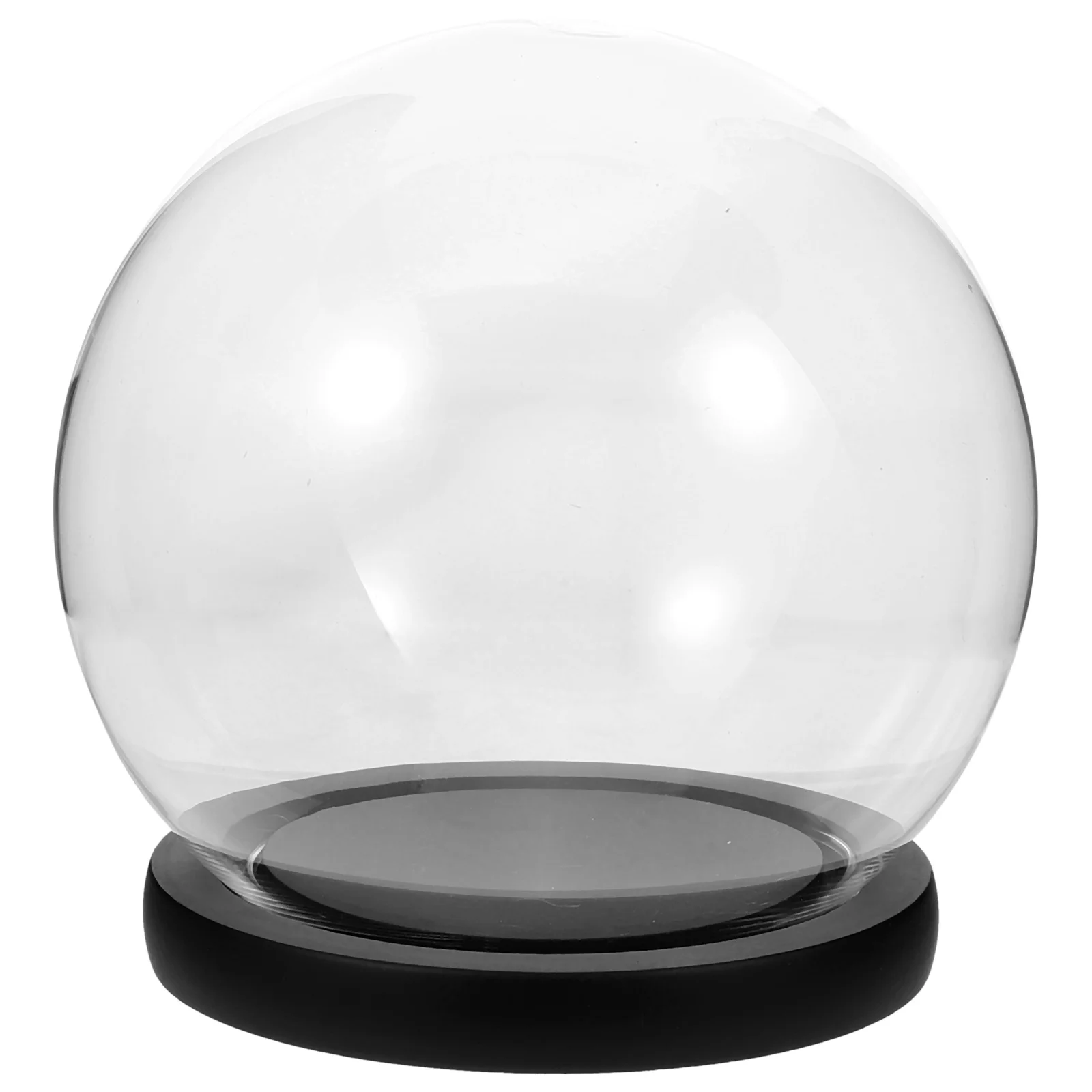 

Creative Glass Domes for Crafts Clear Display Case with Base Ideal for Valentine's Day Gifts and Flower Displays