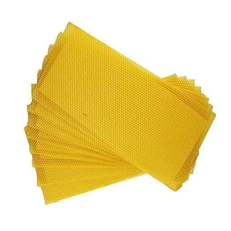 

30pcs Apicultura Honeycomb Wax Frames Beehive Base Sheets Beekeeping Foundation Honey Hive Equipment Bee Supplies Beeswax Nest