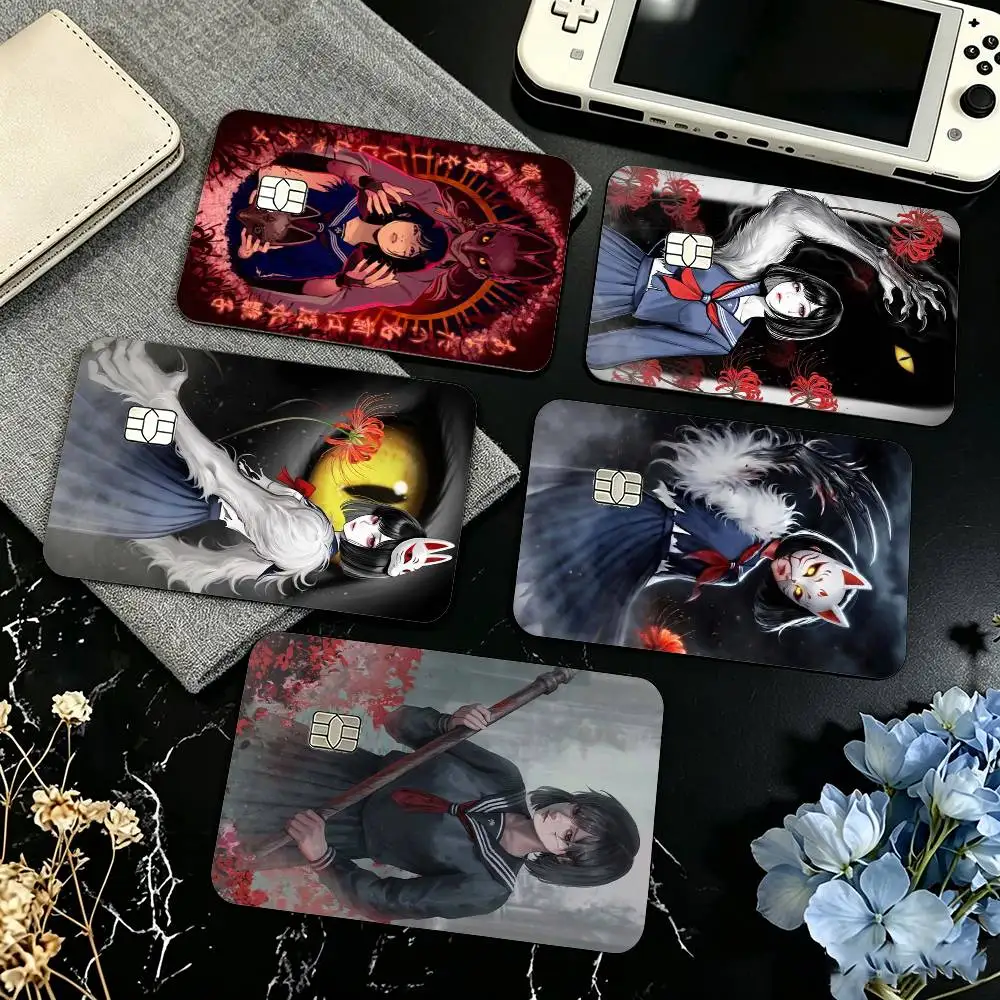 H-Hinako shimizu silent H-hill Credit Card HD Stickers Small Chip Waterproof Sticker Game Card Decal Gift