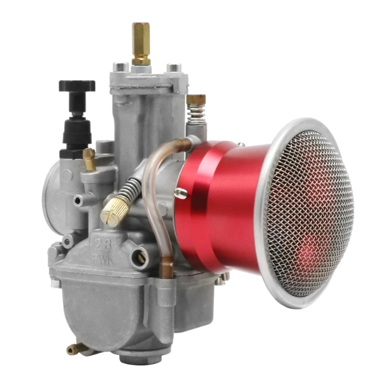 

Motorcycle 50mm 55mm Carburetor Air Filter Intake Cup Aluminum Alloy Air Funnel Compatible for PWK21 24 26 28 30 32 34mm