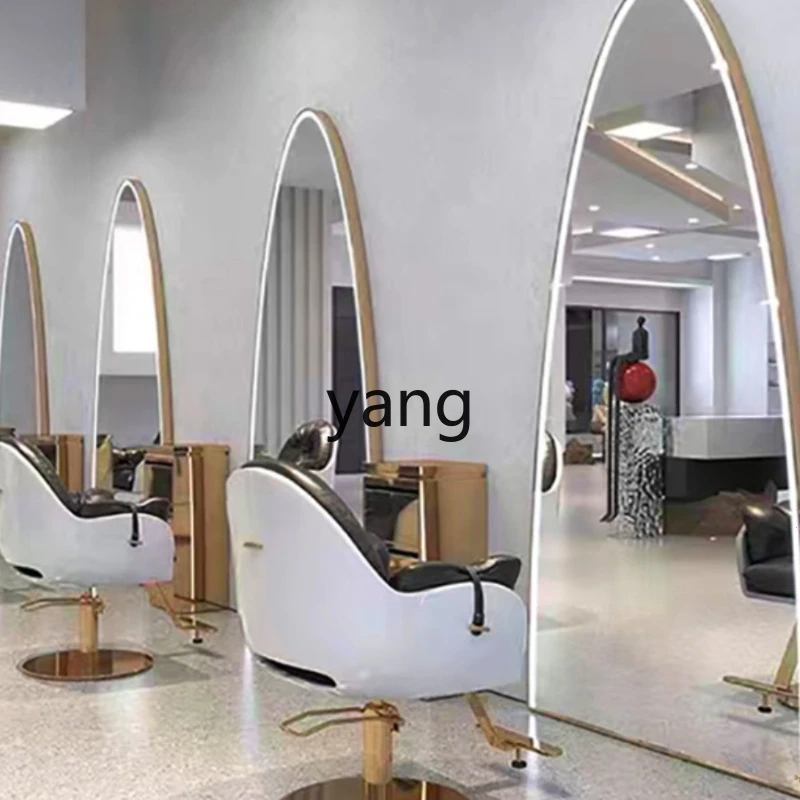 CX Hairdressing Dressing Table for Hair Salon Hair Cutting Mirror Full Body Floor Single-Sided Mirror Wall-Mounted