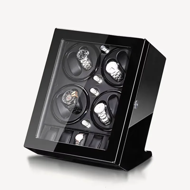 Luxury 8 Slots Watch Winders Automatic Rotator Motor Mechanical Wrist Watches Winding Device 5 Epitopes Men Watch Storage Boxes