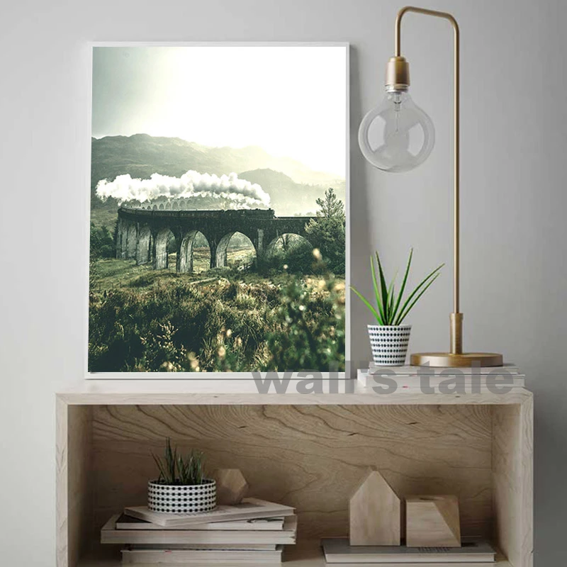 Movie Hogwart Castle Posters Magic World Art Prints Colorful Wizard Castle Canvas Wall Pictures For Kid Room Home Decoration