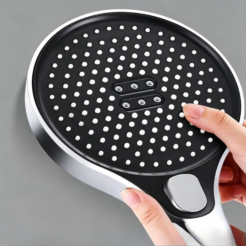 Durable High Pressure Handheld Shower Set ABS Material, Silver & Grey Shower Sprayer For Home Bath view 5