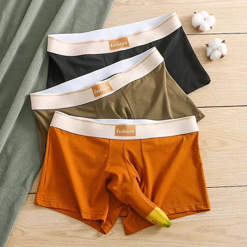 

Men's Breathable Separated Pouch Cotton Boxers Underpants Man Sexy Open Elephant Nose Penis Pouch Underwear with Wide Waistband