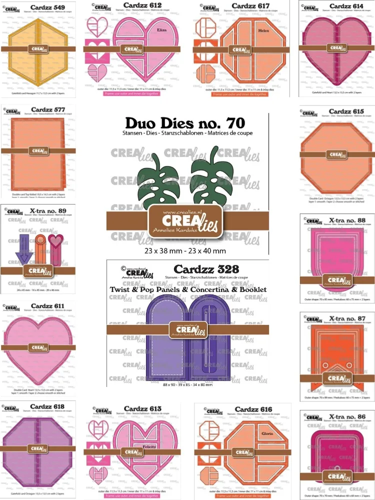 Twee grote bladeren met gaten Stansmessen Scrapbook Dagboek Decoratie Sjabloon Embossing Sjabloon DIY Wenskaart Handgemaakt 2026 - afbeelding 2