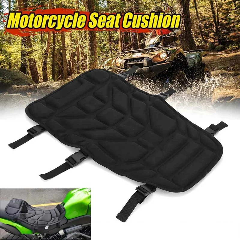 2X New Motorcycle Seat Cushion Cover Pad Universal Street Bike ATV Off-Road Saddle Pad For Yamaha Suzuki Honda Kawasaki