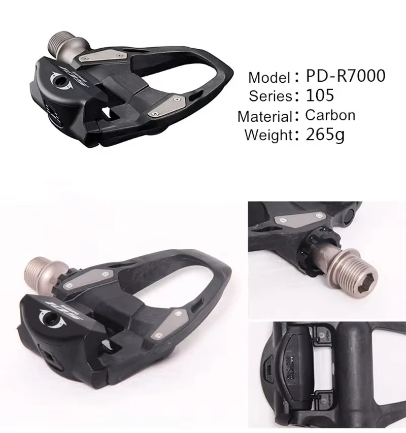 SHIMANO 105/PD R7000 Road Bike Pedals Carbon Self-Locking Pedals With SH11 Cleats SPD-SL R7000 Bike Part Pedals