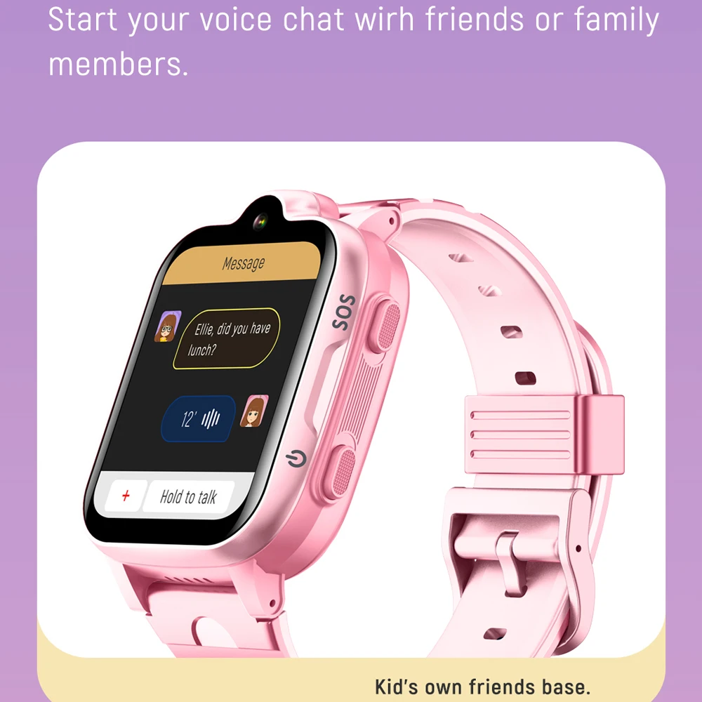 KGG 4G Kids Smart Watch GPS Tracker SOS HD Video Call Phone Watch Call Back Monitor Children Watch Gifts Baby Clock Time.