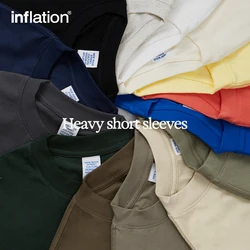 INFLATION Classic Blank Tshirts in Bulk Unisex Heavyweight 305G Candy Color Short Sleeve Tees