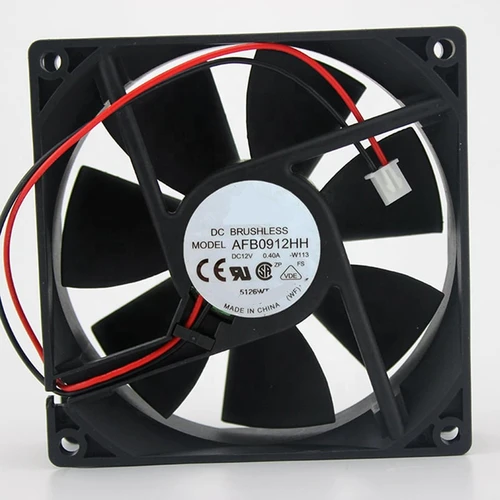 Ventilador de refrigeración AFB0912HH DC 12V 0.4A 5500RPM 9225 92x92x25MM XH2.54 interfaz de Terminal de 2 cables y 2 pines