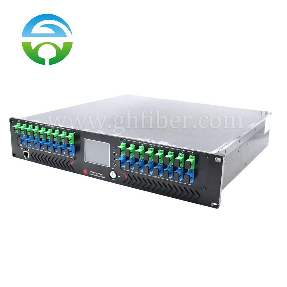 

CATV 1550nm WDM EDFA 16 Way Optical Amplifer Dual Power Supply