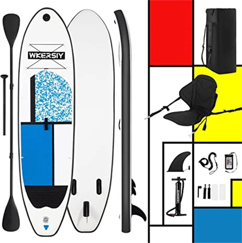 Paddle Board Paddle gonfiabile SUP Stand-up Paddle Board accessori per Kayak zaino Paddle guinzaglio pompa piattaforma antiscivolo