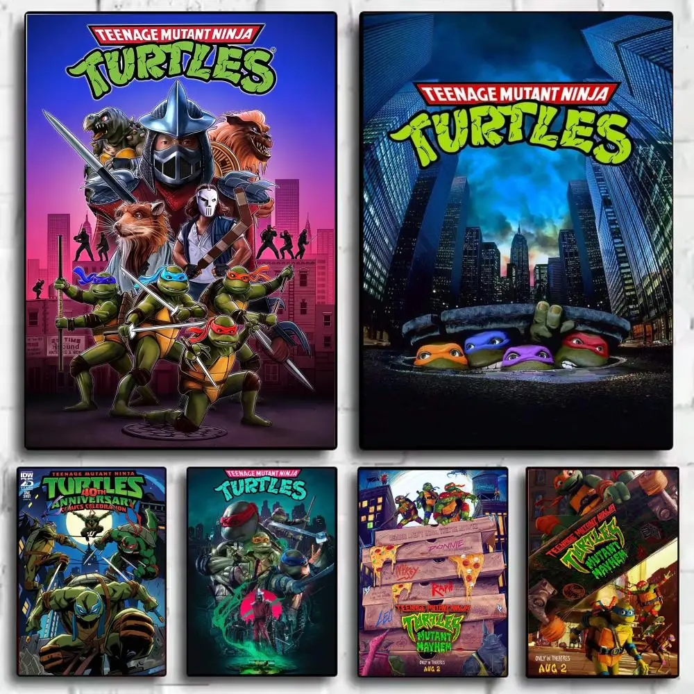 T-Teenage Mutant Ninja Turtles Poster, moderner ästhetischer Wandkunstdruck, minimalistisches Poster, Schlafzimmer, Wohnzimmer, Heimdekoration, Geschenk