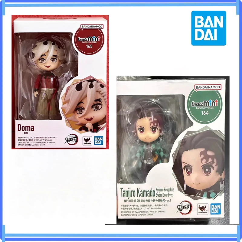 En Stock, Figura Original de Bandai Anime Demon Slayer Figuarts Mini 164 Tanjiro Kamado 165 Doma, Modelo Original, Figura de Acción en Caja