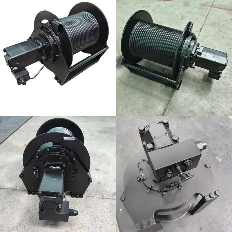 1 2 3 Ton Miniature Hydraulic Winch for Truck and Marine Cranes