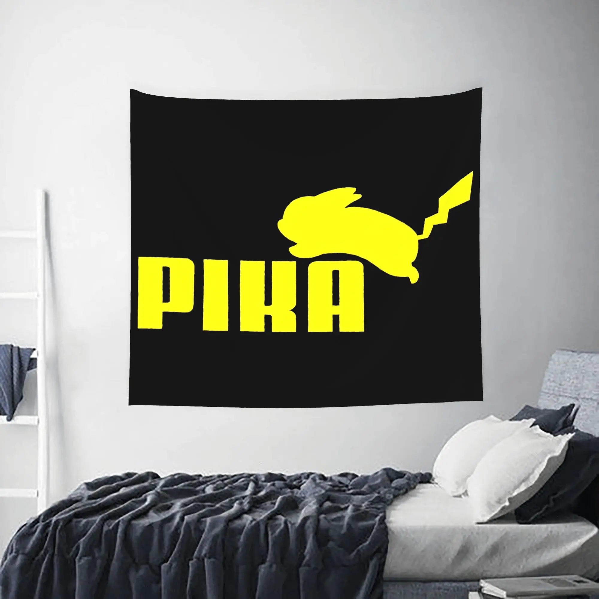 Customized Pokemon cutecore Tapestry Bedroom Decoration Pikachu Wall Hanging Blanket Tapestry Cool Stuff For Room