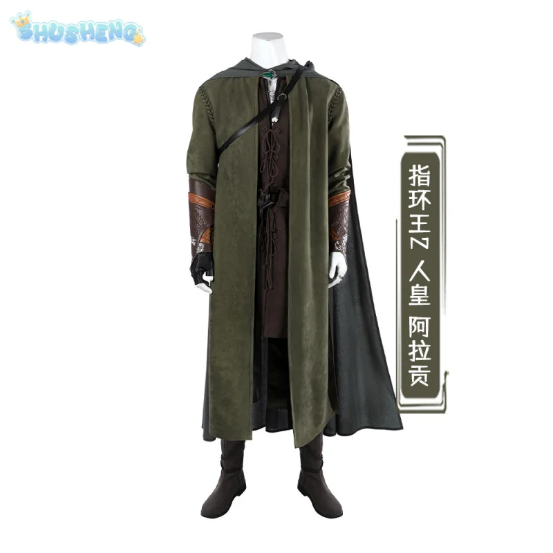 Lord of the Rings The Aragorn II Strider Estel Cosplay Thorongil Costume Men Fantasia Set Accessories Complete Halloween Uniform