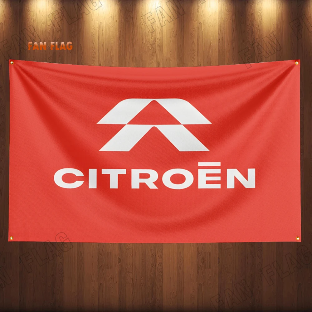 90x150CM Citroens Car Flag Banner For Car Racing Decoration Poster Tapestry Polyester Outdoor Home