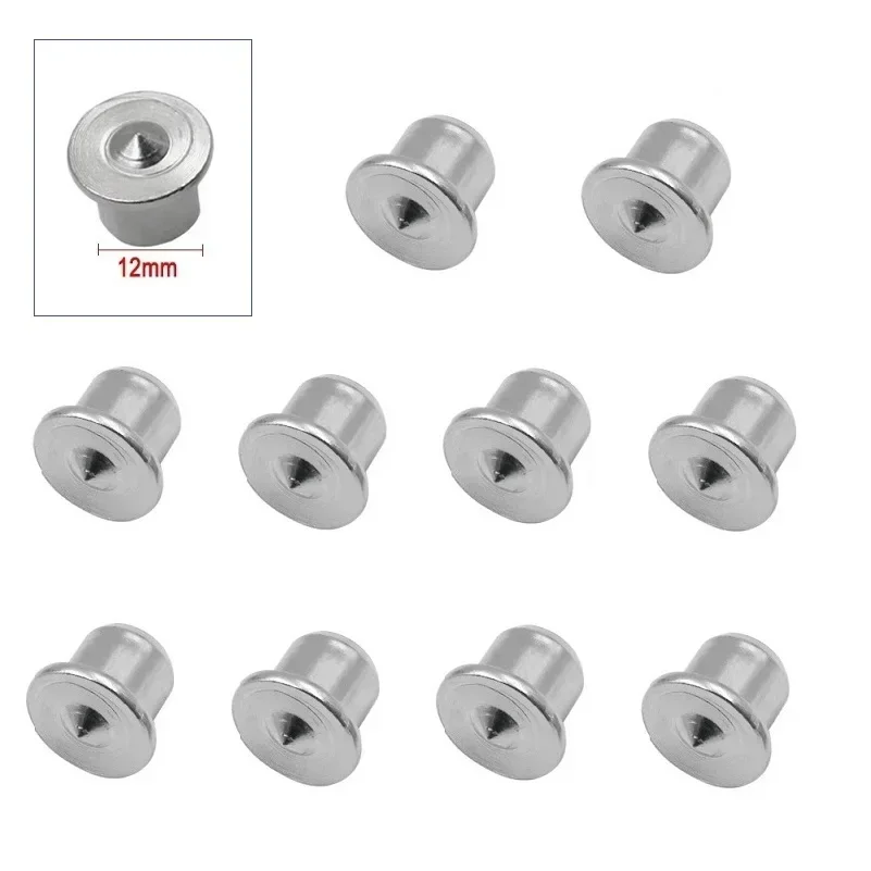 10Pcs Dowel Centre Point Pins 6/8/10/12mm Wood Timber Marker Hole Tenon Center Woodworking Tenon Center Positioning Pin Dowel