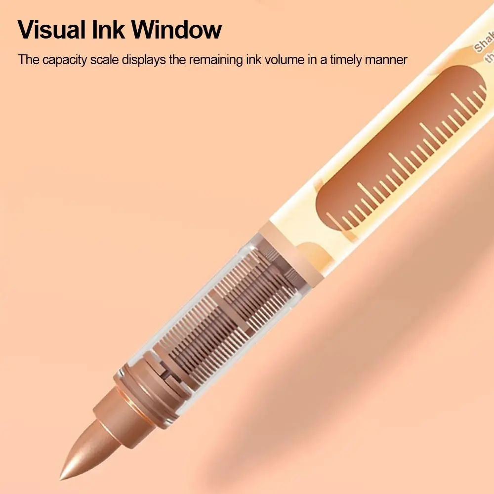 

12-Colors Acrylic Marker Pen Softhead Vibrant Colors Art Watercolor Pen Art Stationery Quick-Drying Straight Liquid Marker