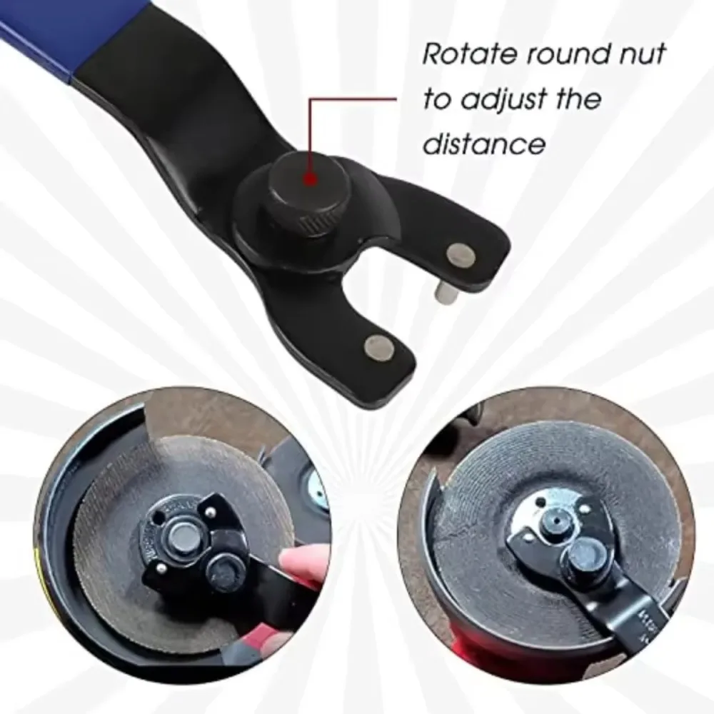 Angle Grinder Wrench Adjustable - Plastic Key Lock Tool for Precision Repair, Handheld Household and Power Tool Accessories