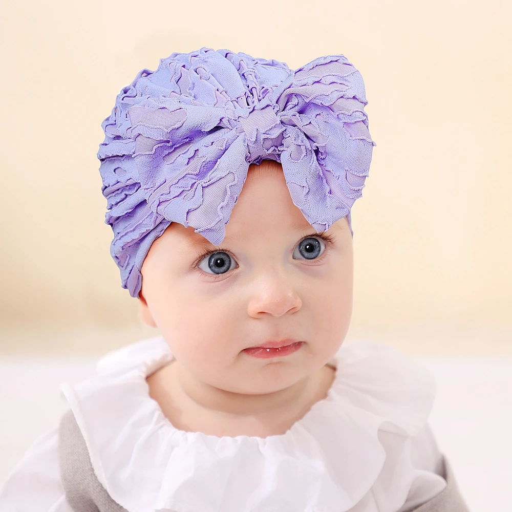 

New Bow Knot Kids Newborn Baby Hat Beanie Toddler Infant Child Turban Caps Warm Headwear Hair Accessories Photo Props Cute Gifts