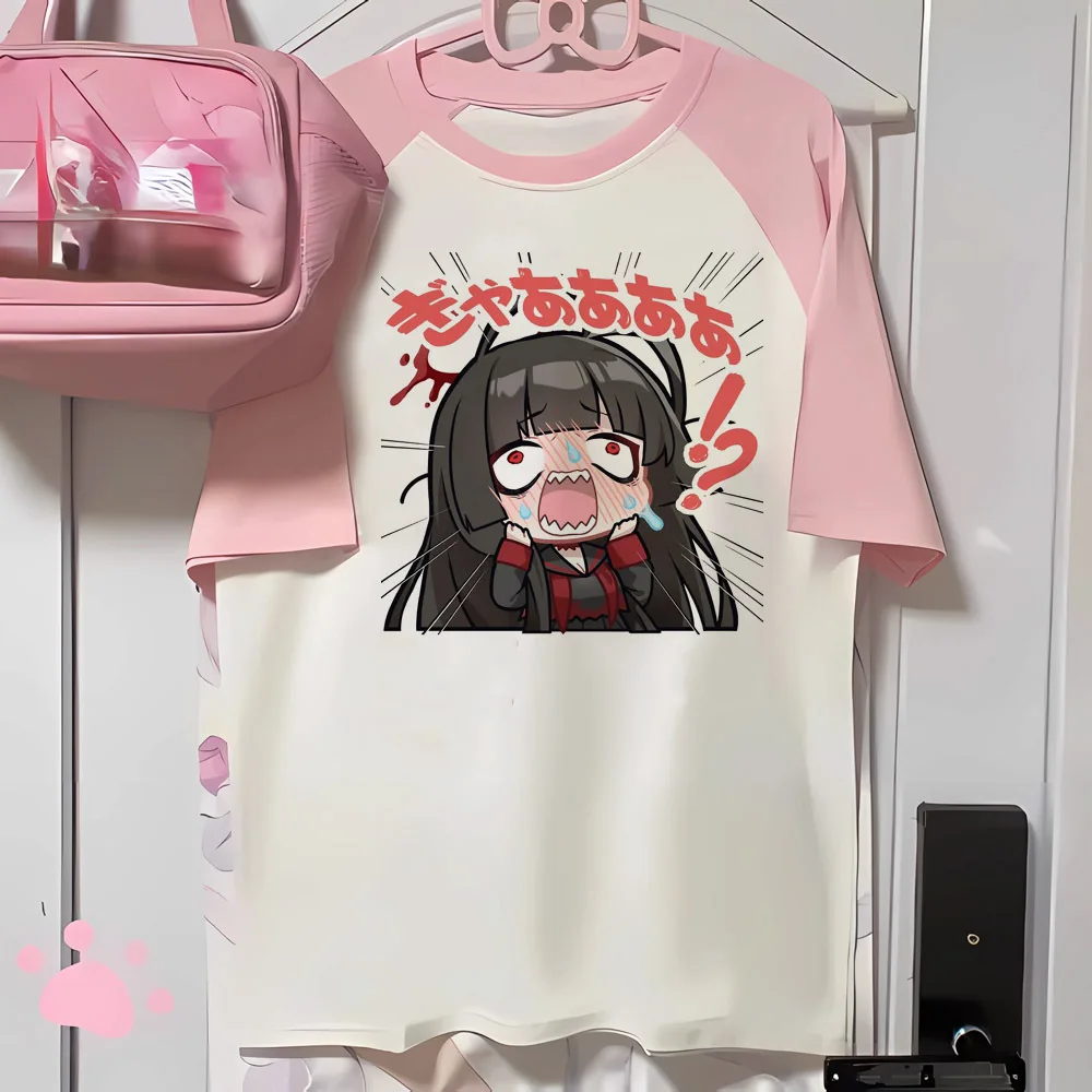 Honkai Star Rail t-shirts women pattern anime t-shirts girl harajuku streetwear funny clothing