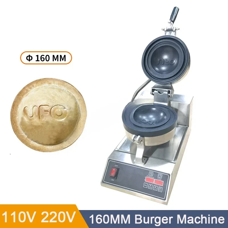 160mm Super Large UFO Burger Machine Ice Cream Burger Machine Ice Cream Panini Press Semlor Paczki Krapfen