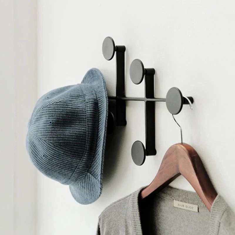 Modern Simple Nordic Wall Hanger Clothes Storage Organizer Coat Rack Metal Creative Multipurpose Hanger Entrance Decoration Wall