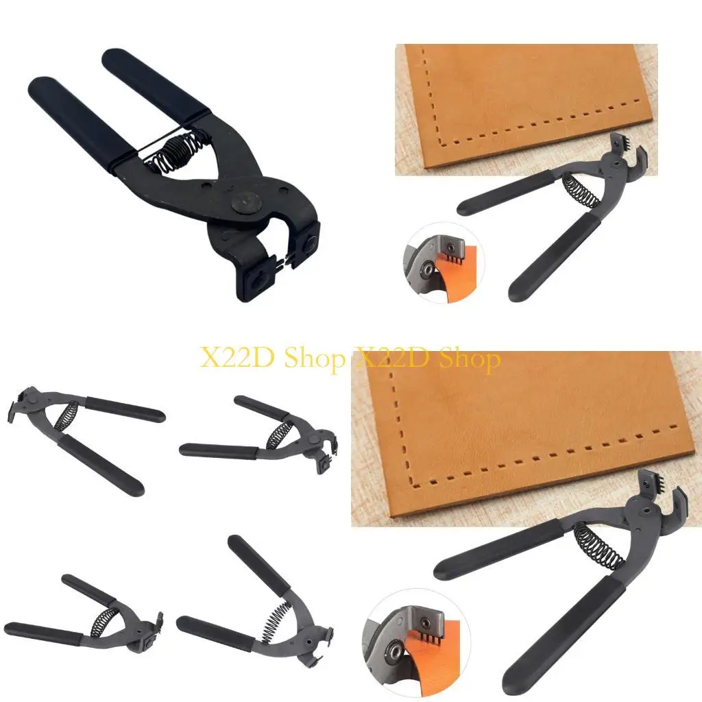

X22D Leather Punching Tool 2 Prongs/4 Prongs Hole Puncher Pliers For Belt Wallet Bag