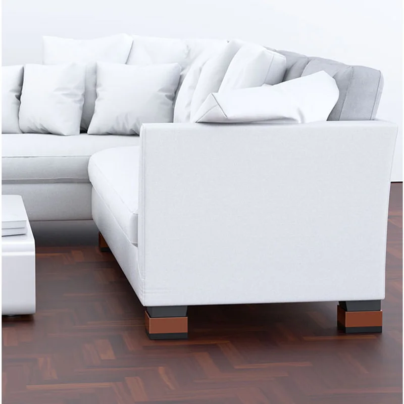 정사각형 가구 발 패드, 미끄럼 방지 무음 패드 강화, 플라스틱 테이블 및 의자 커피 테이블 충격 흡수 패드, 냉장고 패드, 세탁기 바닥