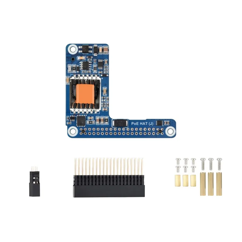PoE+ HAT (J) pour Raspberry Pi 5 / CM 5, sortie 5V 5A, alimentation SMPS isolée, performance stable, alimentation Ethernet
