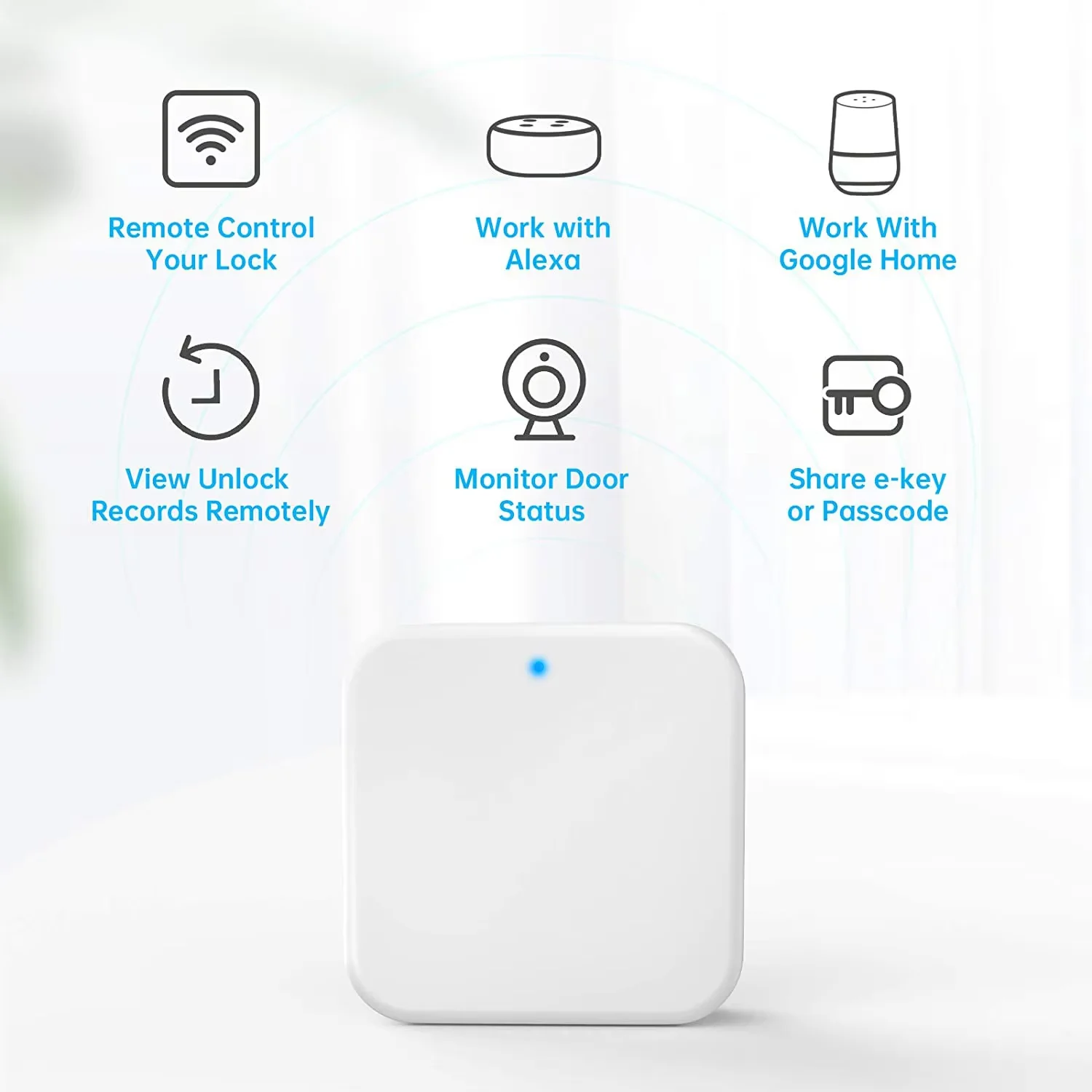 TTLOCK G2 WiFi Gateway, Wireless Bluetooth Hub, Remote Control, Transmitter, TT Lock Access Control Controller
