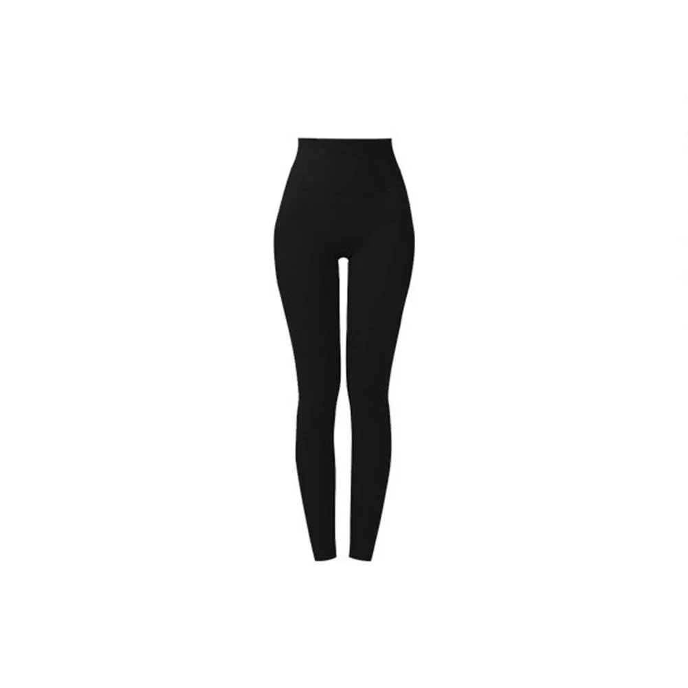 Daily Workout Pants High Waist Tights Yoga Practice Slightly Elastic Solid Color Pattern Suitable For Sports Brand New Item