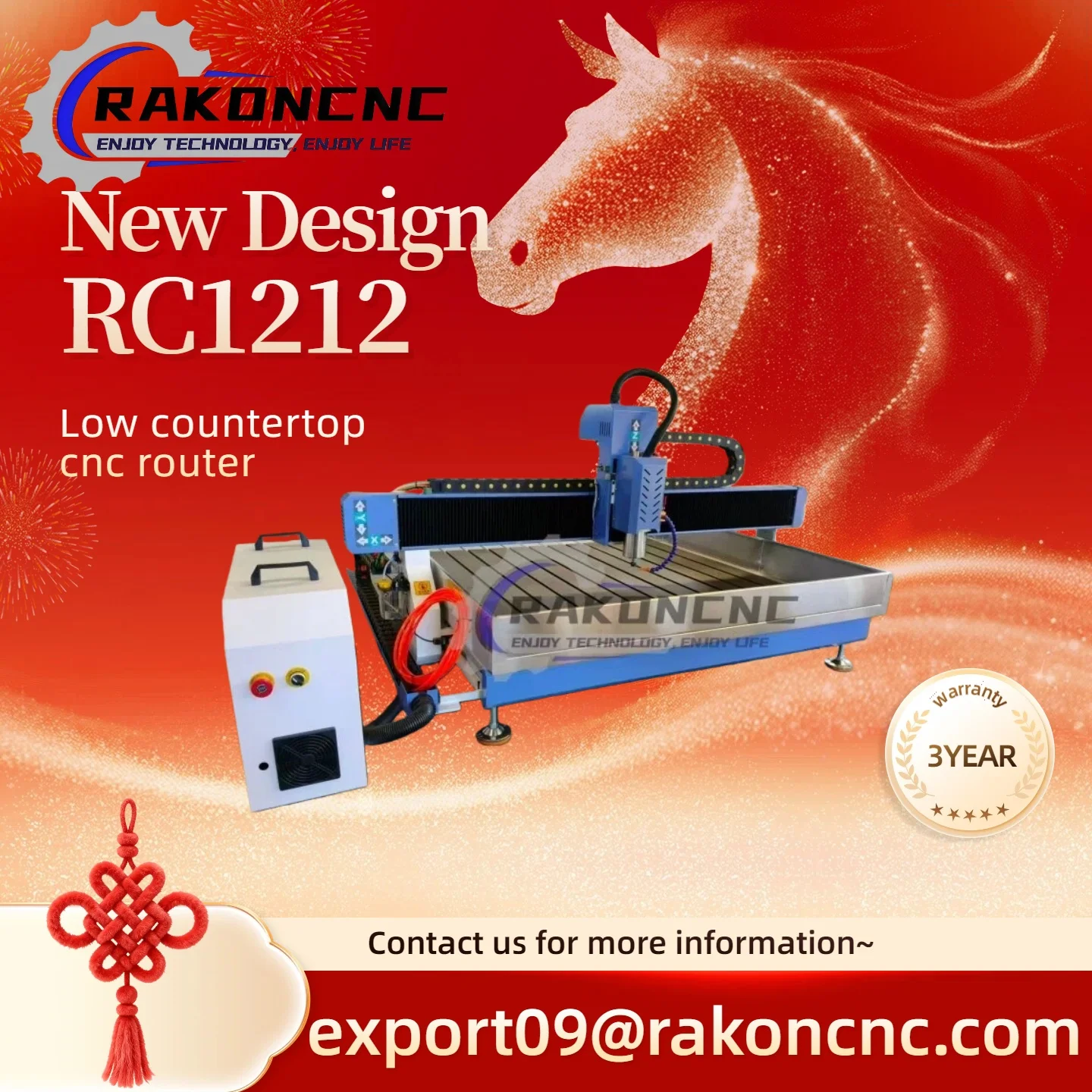 

CNC 1212 Router Low Countertop Industrial Engraving Machine 3/4axis 1200mmx1200mm 2.2KW Water-Cooled Spindle with Water Tank