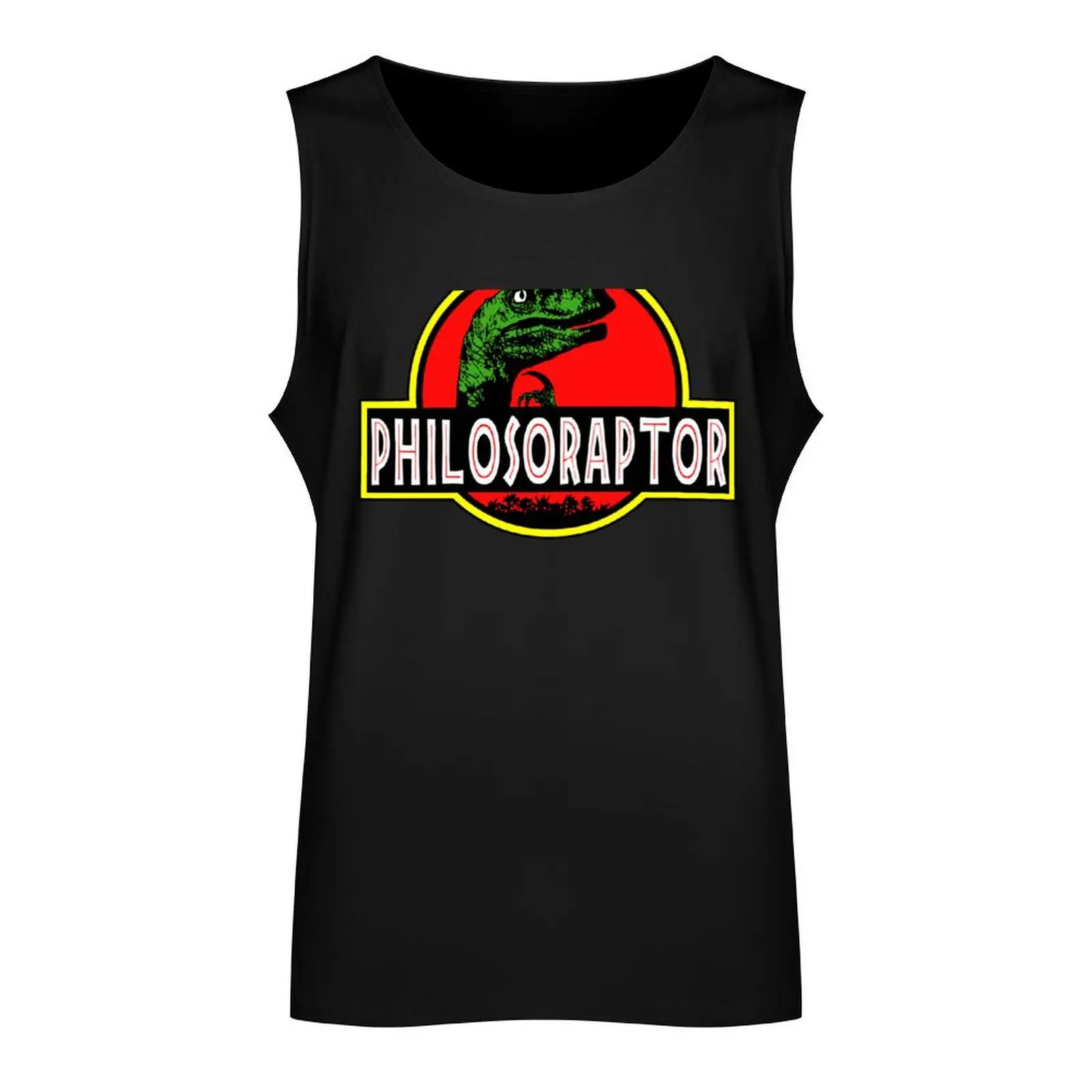 Philosoraptor Meme Funny Velociraptor Dinosaur T Shirt Tank Top Top sleeveless vests gym Body man