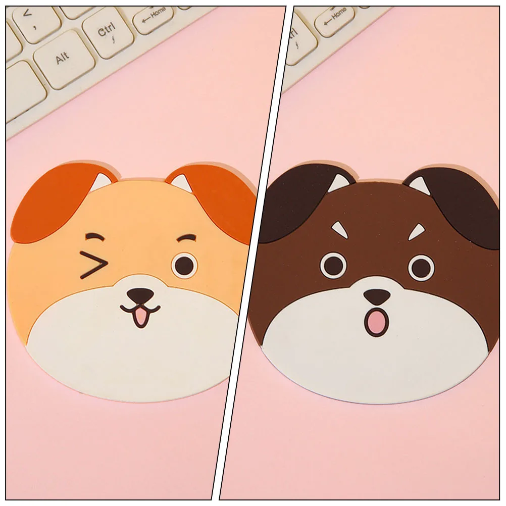 

6Pcs Silicone Coasters Non-Slip Heat Resistant Pads Washable Cup Mats Protective Tumbler Pads Anti-Skid Bottle Mats for Home