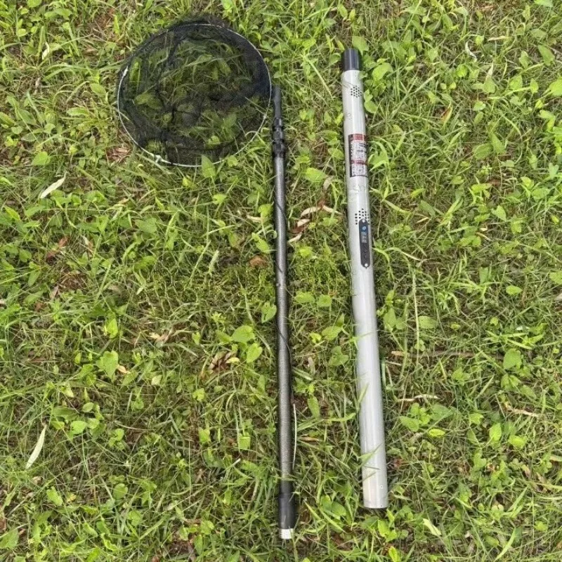 4.2m 9000W Ultra-light Aluminum Alloy Electric Automatic Telescopic Fishing Net Foldable Hand Tool