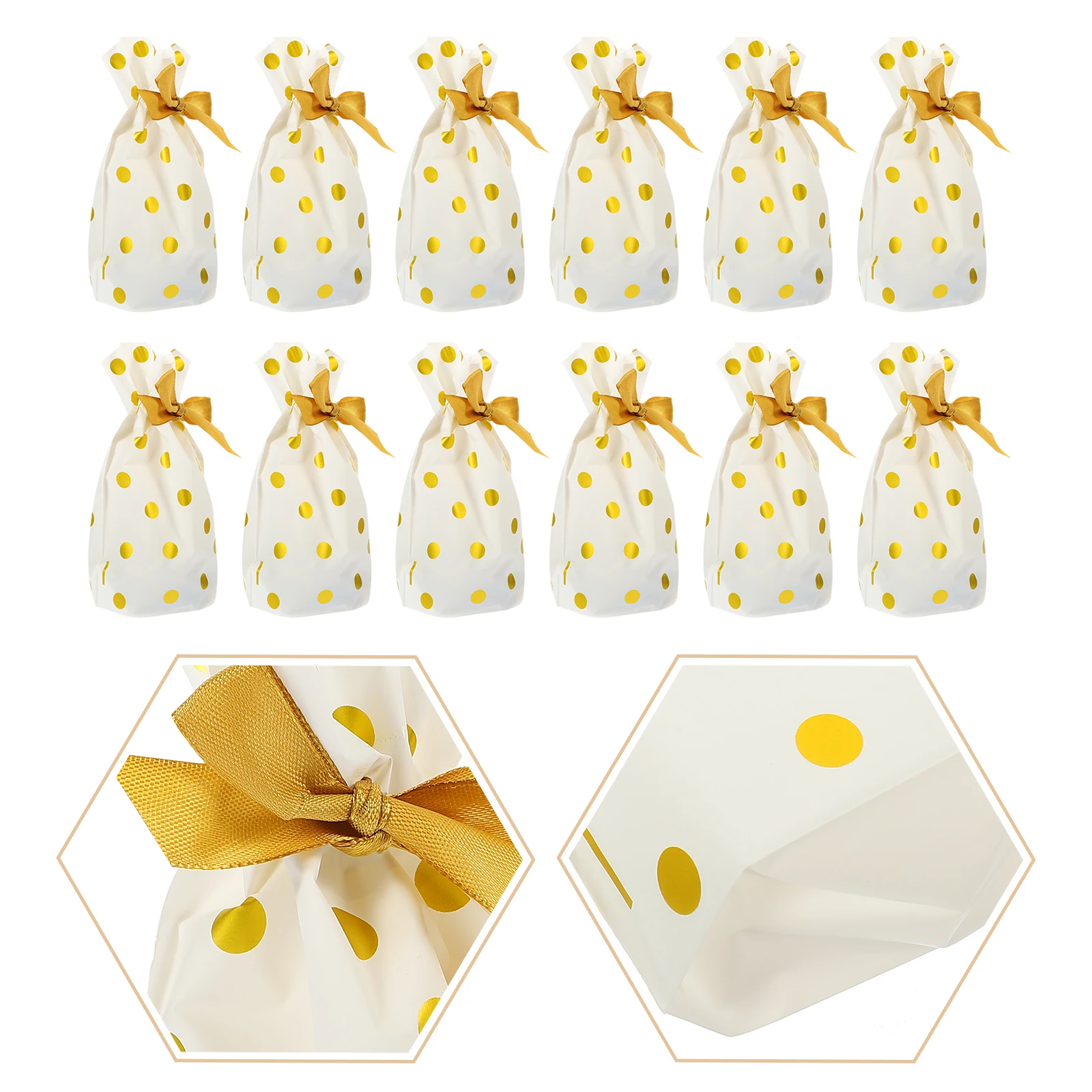 

50pcs Candy Drawstring Bags Festival Gift Storage Pouches Wedding Party Favor Biscuit Packaging Decorative Wrapping Bags