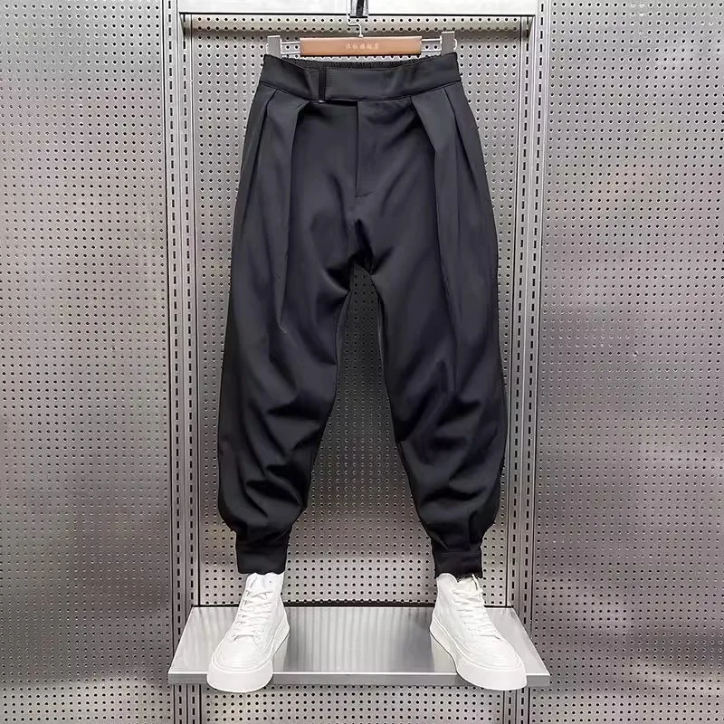 

Men's Casual Harlan Pants Loose Fit plus Size Autumn Winter Polyester Fiber Comfortable Soft Sle Streetwear Trousers