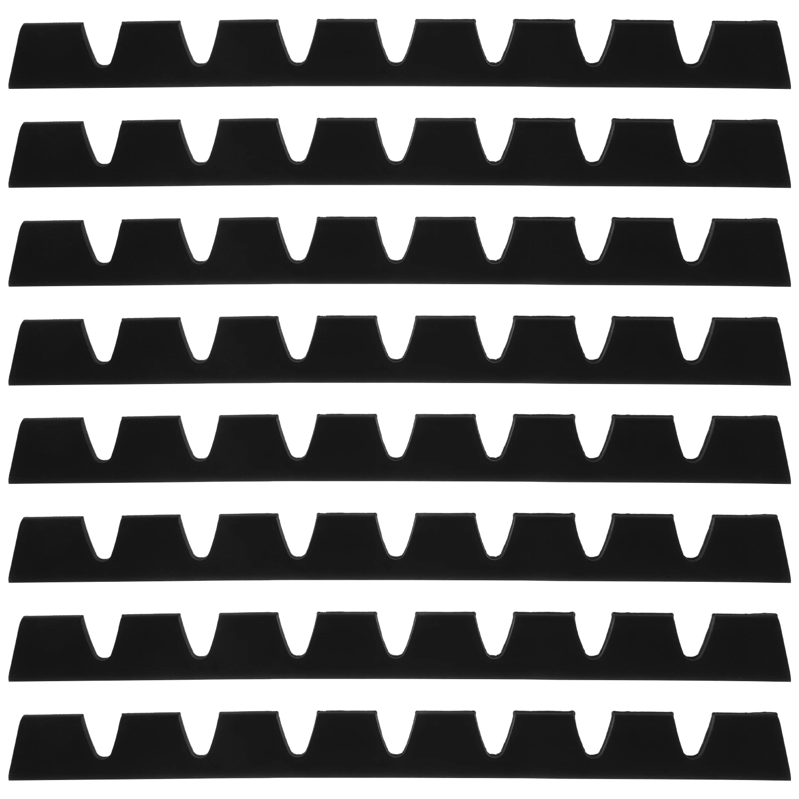 

8pcs Front Scrape Universal Black Anti-Scratch Lips Protector Durable Plastic For Suv Lower Car Bumper Protector Easy