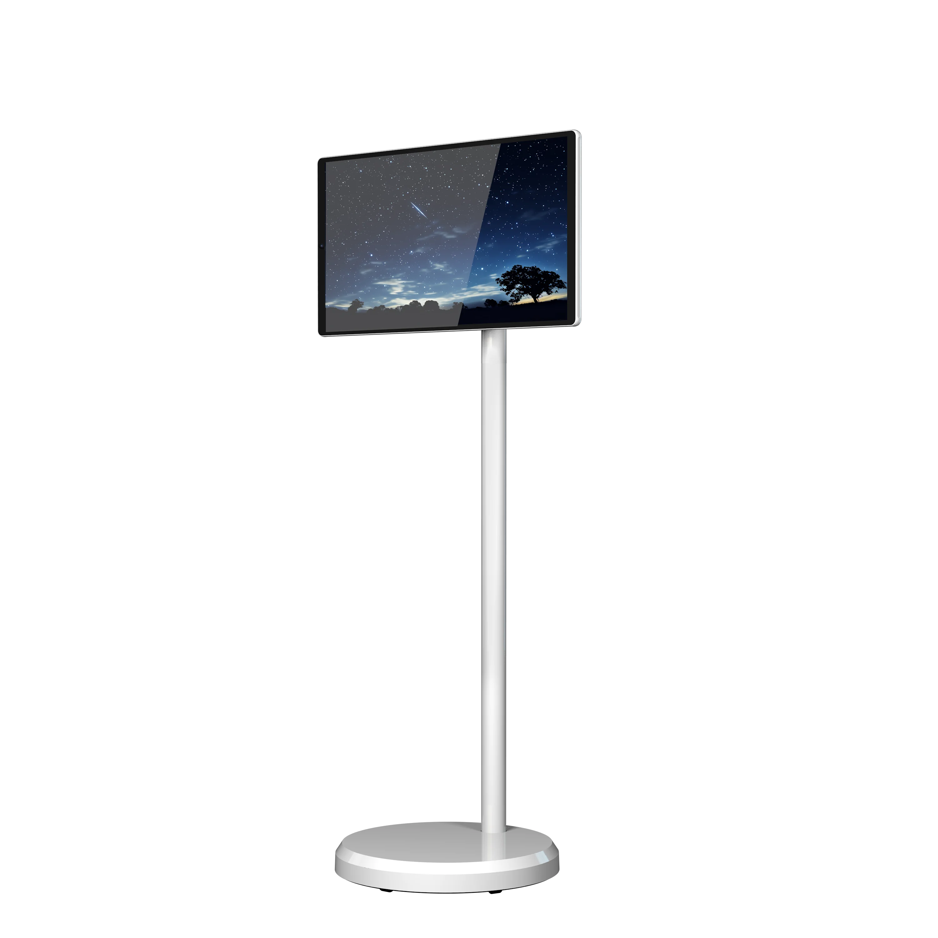 Solução conveniente de entretenimento doméstico para TV inteligente portátil de 21,5 polegadas